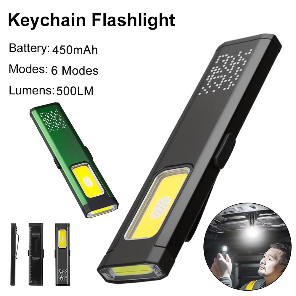 Outdoor Lighting B&Q - Senter LED Mini Portabel Isi Ulang,