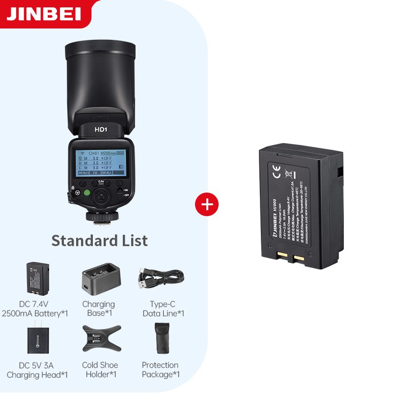 Outdoor Lighting And Camera - JINBEI HD-1 Round-head HSS Speedlite Lampu