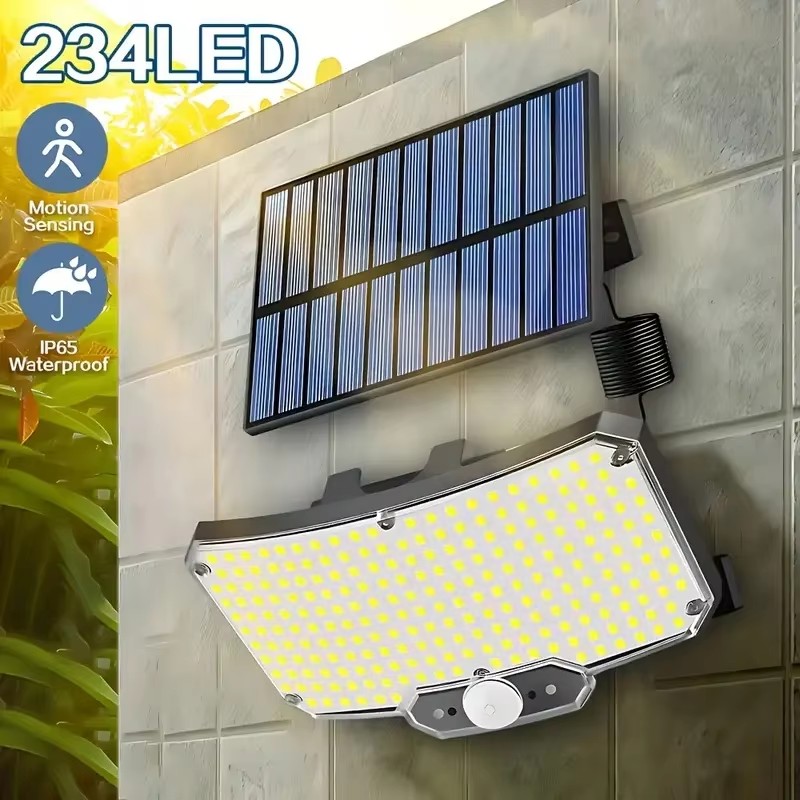 Outdoor Lighting With Sensor - Lampu Luar Ruangan Tenaga Surya 234LED