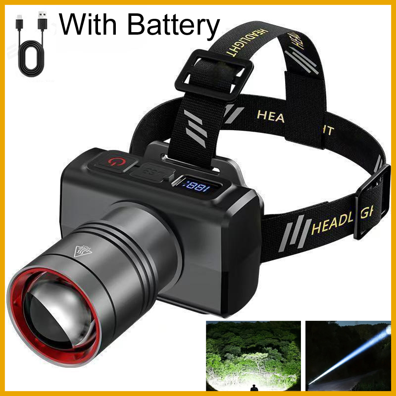 Outdoor Lighting With Sensor - Lampu Kepala LED Digital 2026 Isi