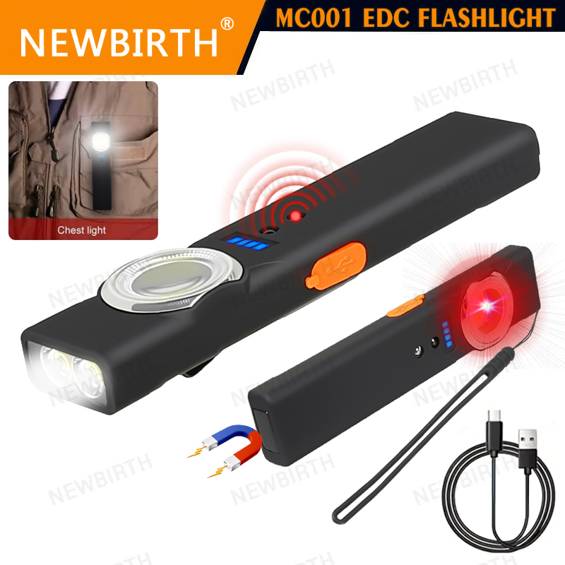 Outdoor Lighting With Sensor - Senter LED Sensor Portabel dengan Lampu