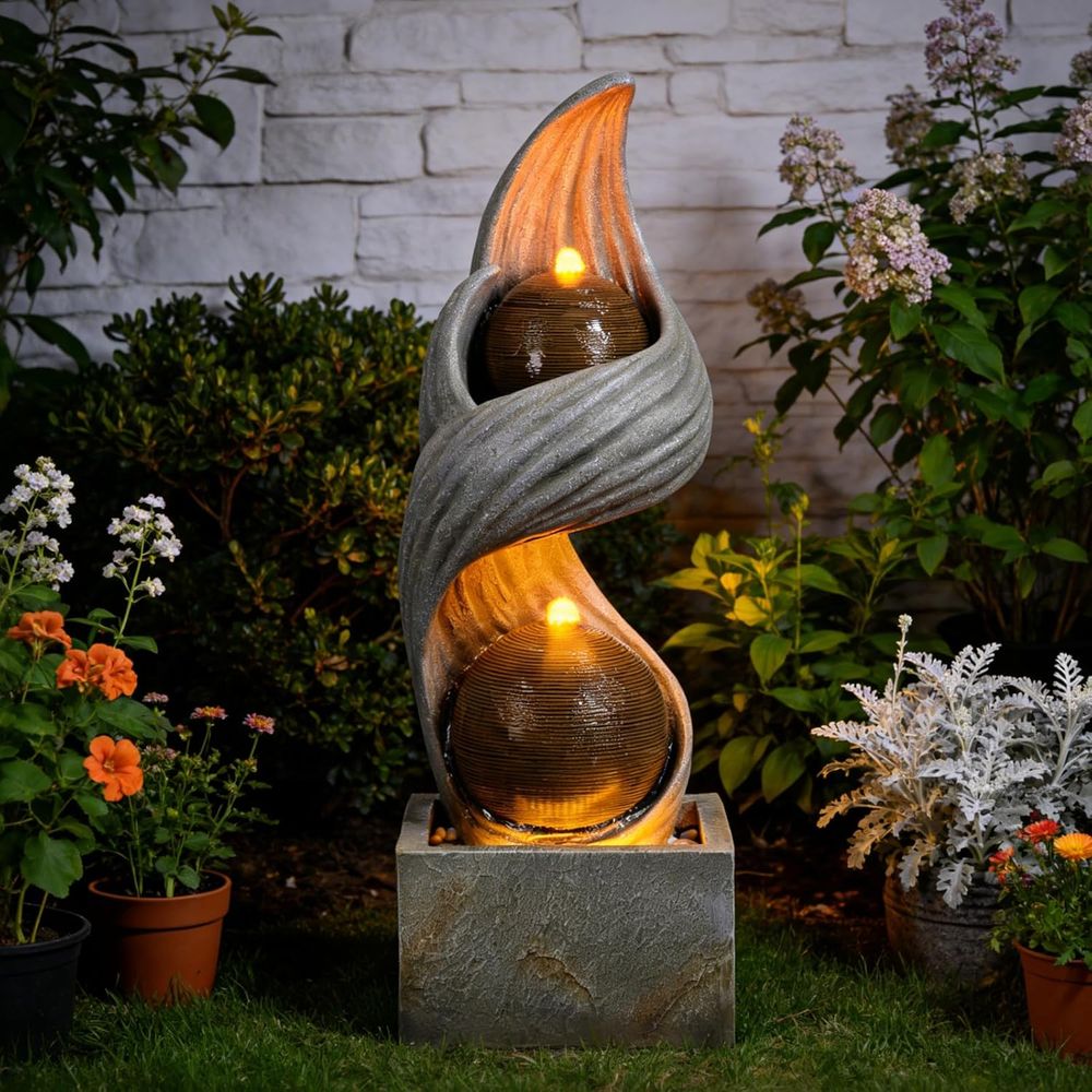Outdoor Zen Lighting - Air mancur air spiral besar 42,9