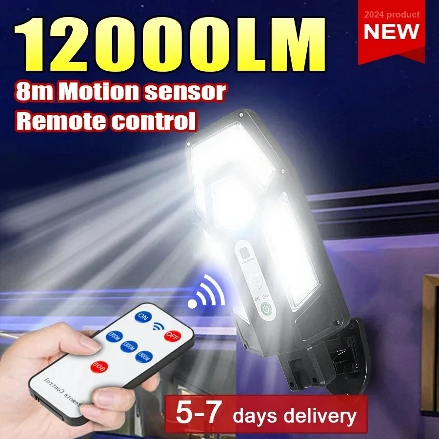 Halo Outdoor Lighting - Lampu Dinding Tenaga Surya 12000LM yang