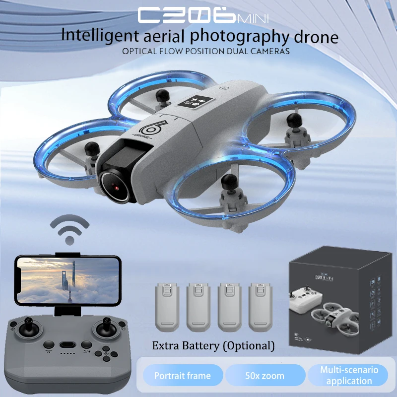 Outdoor Lighting And Camera - Drone Quadcopter RC Mini CZ06 -