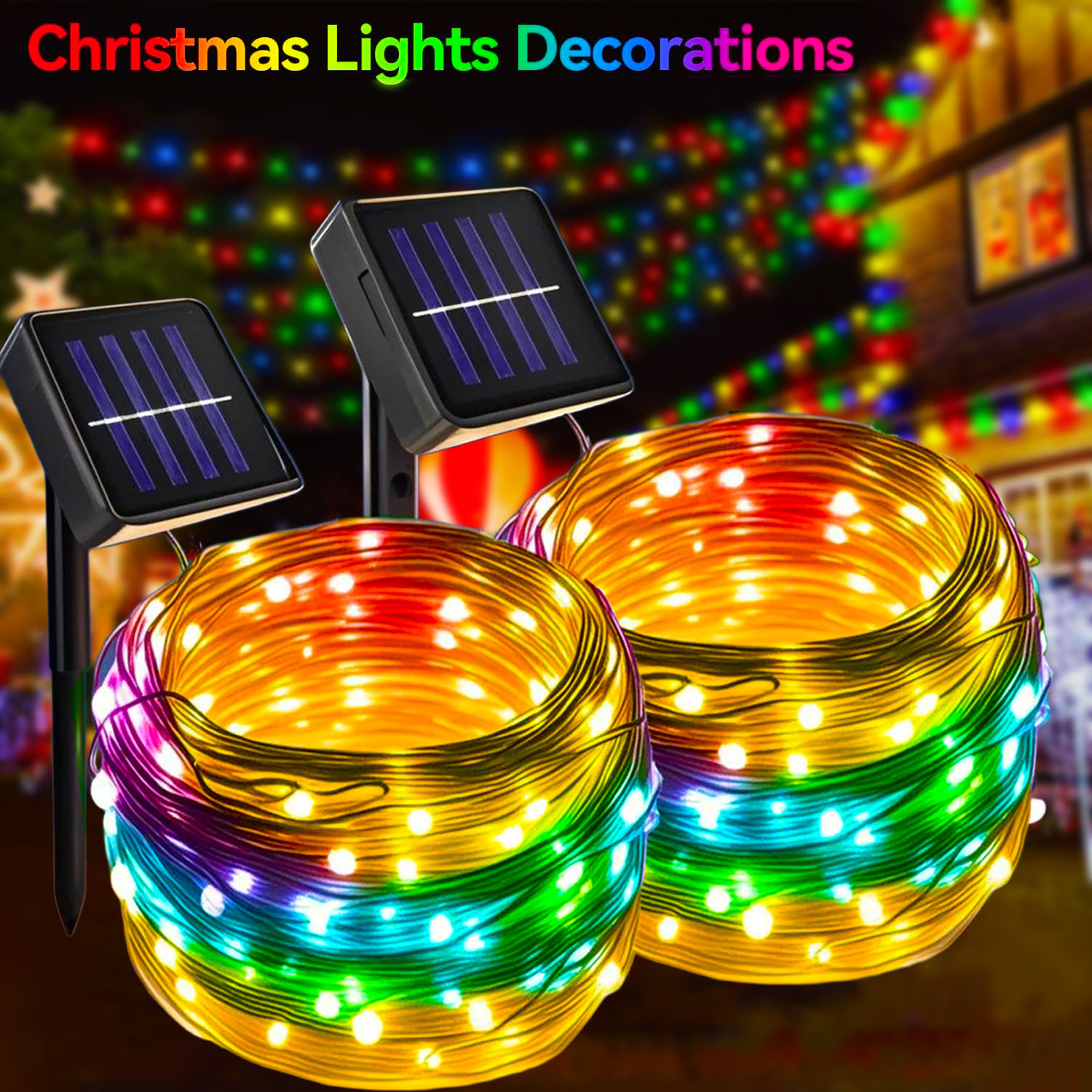 Solar Fairy String - Lampu Natal Tenaga Surya untuk Luar