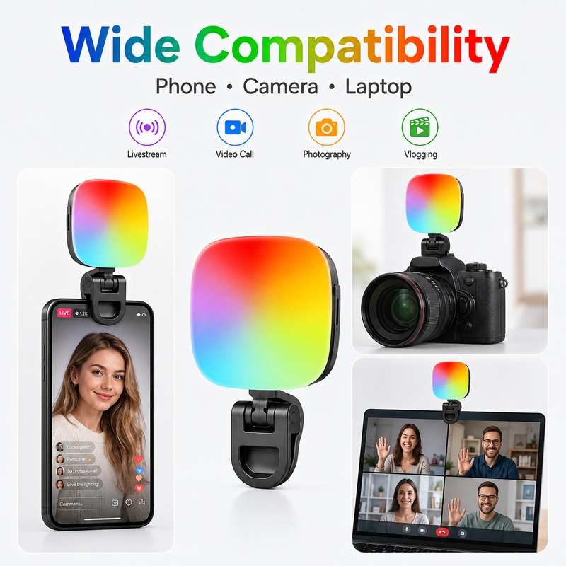 Outdoor Lighting And Camera - Lampu LED RGB Portabel untuk Fotografi,