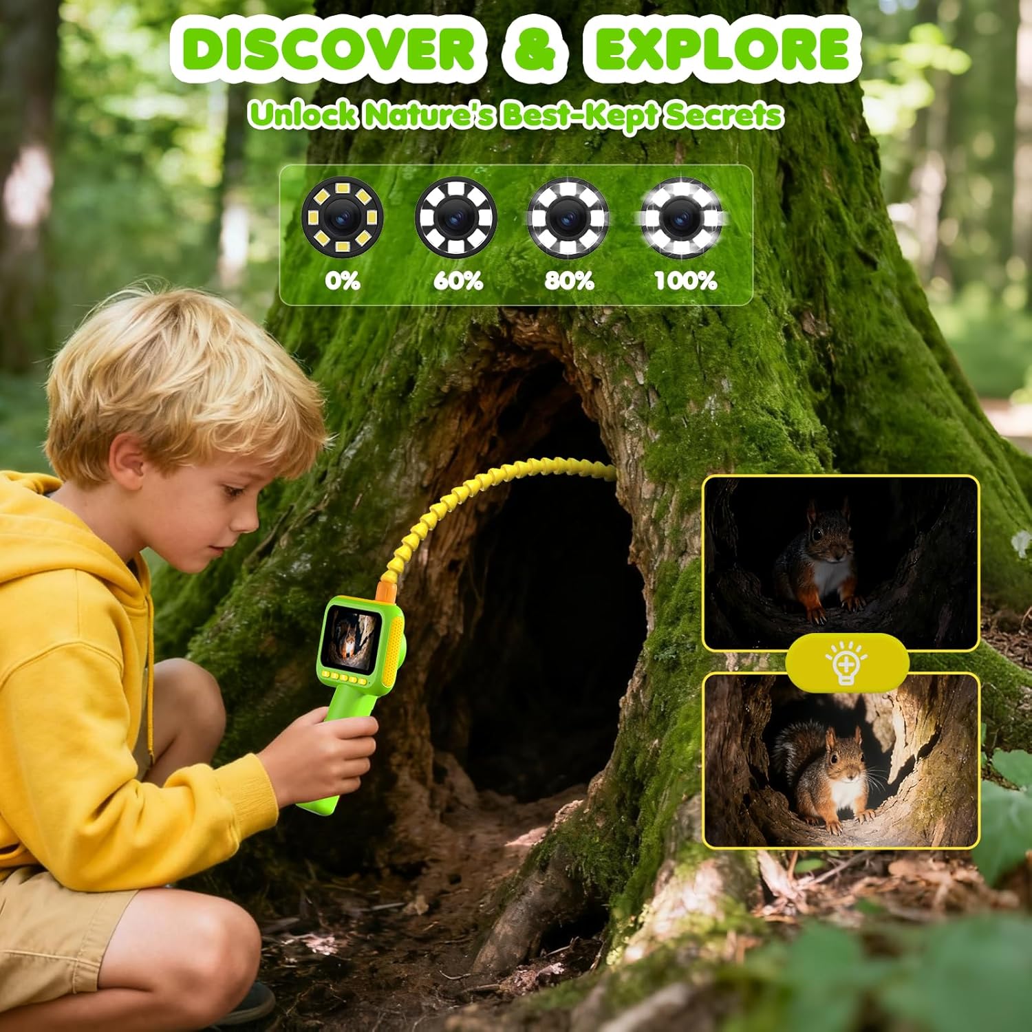 Outdoor Lighting And Camera - Endoskop untuk Anak-anak, Kamera Ular Borescope