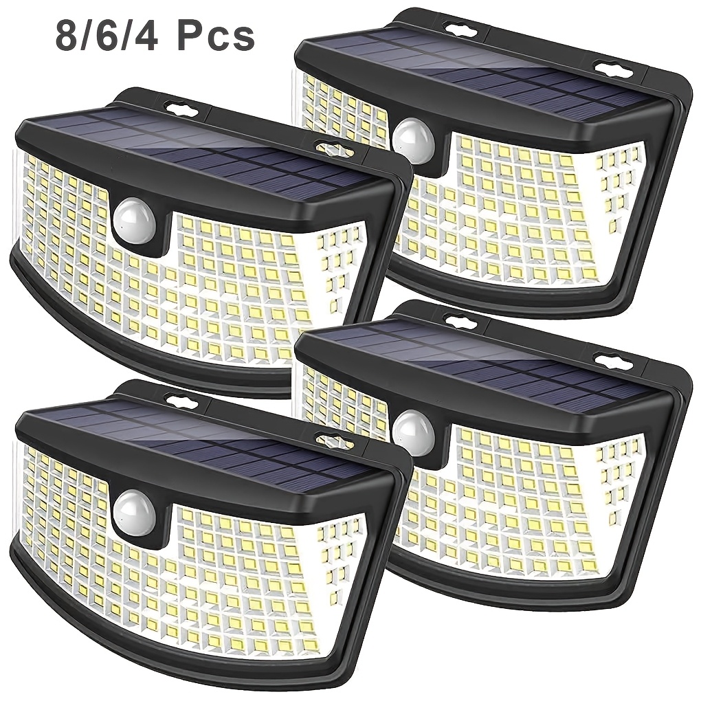 Outdoor Lighting With Sensor - 8/6/4 Paket Lampu Sensor Gerak Tenaga