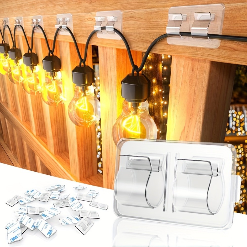 Outdoor Lighting Cable - 4/10 buah kait untuk lampu tali