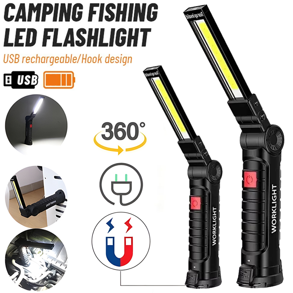 Outdoor Lighting B&Q - Lampu Inspeksi Senter LED COB Lampu