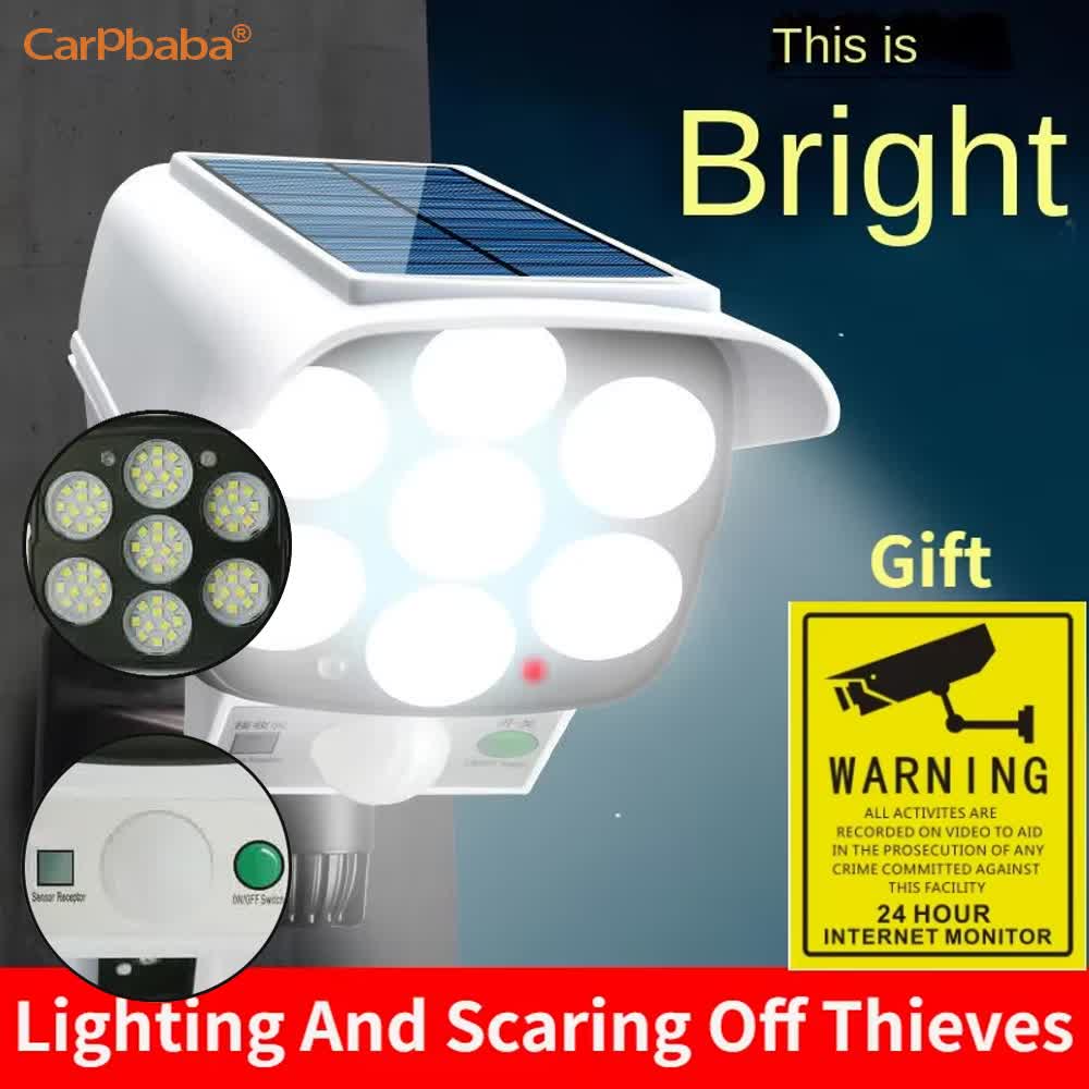 Outdoor Lighting And Camera - Lampu Surya Luar Ruangan Sensor Gerak