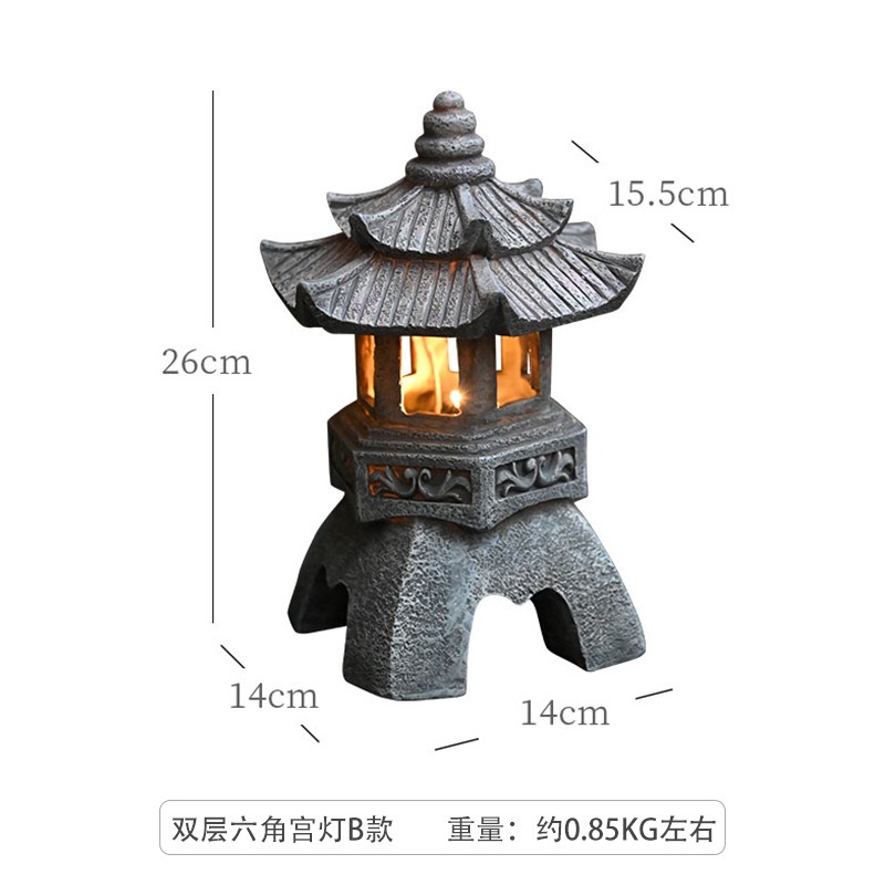 Patung Pagoda Tenaga Surya unt - Outdoor Zen Lighting ulasan dan harga