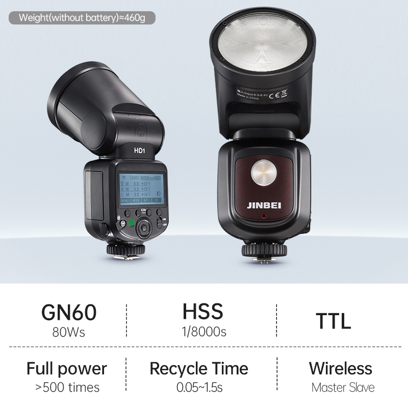 JINBEI HD-1 Round-head HSS Spe - Outdoor Lighting And Camera ulasan dan harga