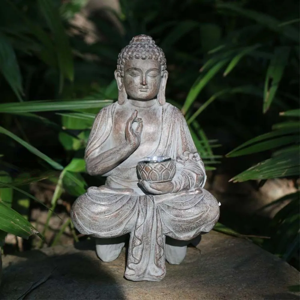 Lampu Patung Buddha Tenaga Sur - Outdoor Zen Lighting ulasan dan harga