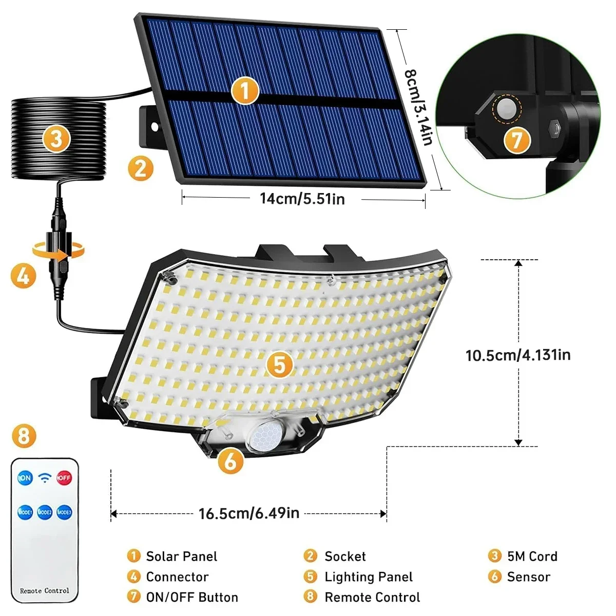 Lampu Luar Ruangan Tenaga Sury - Outdoor Lighting With Sensor ulasan dan harga