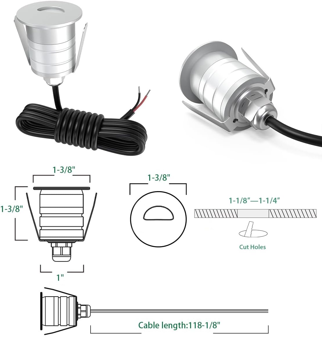 Lampu Tangga LED Tersembunyi 1 - Ground Light Recessed ulasan dan harga