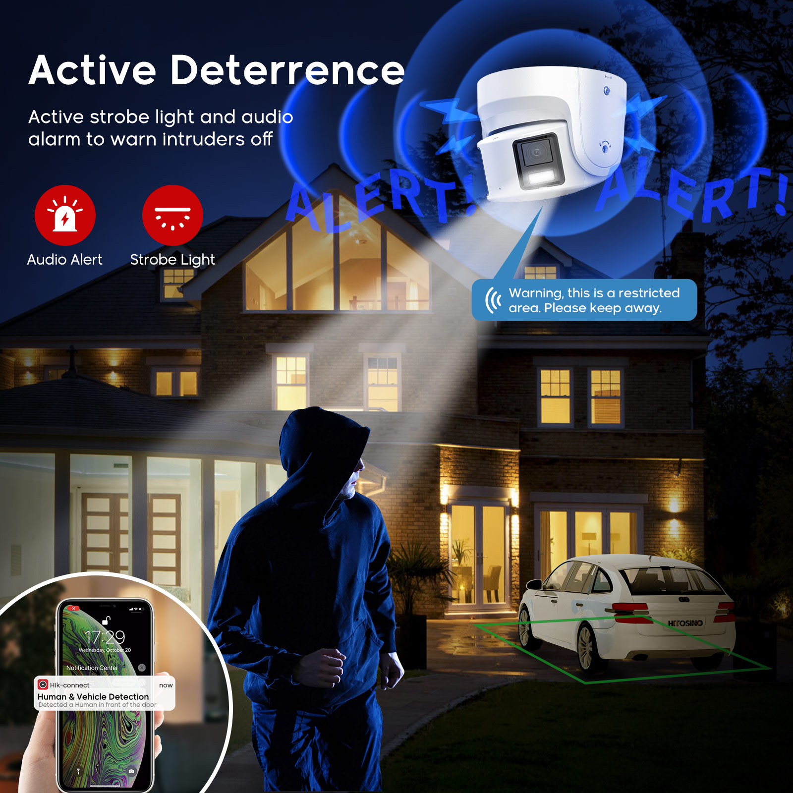 Kamera IP Hikvision Panoramic  - Outdoor Lighting And Camera ulasan dan harga
