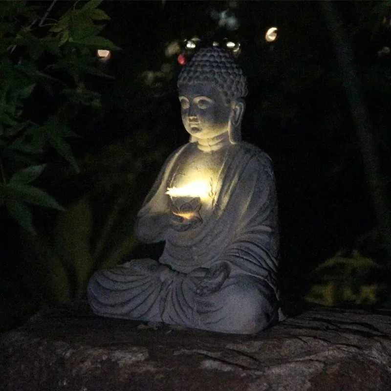 Patung Buddha resin model terb - Outdoor Zen Lighting ulasan dan harga