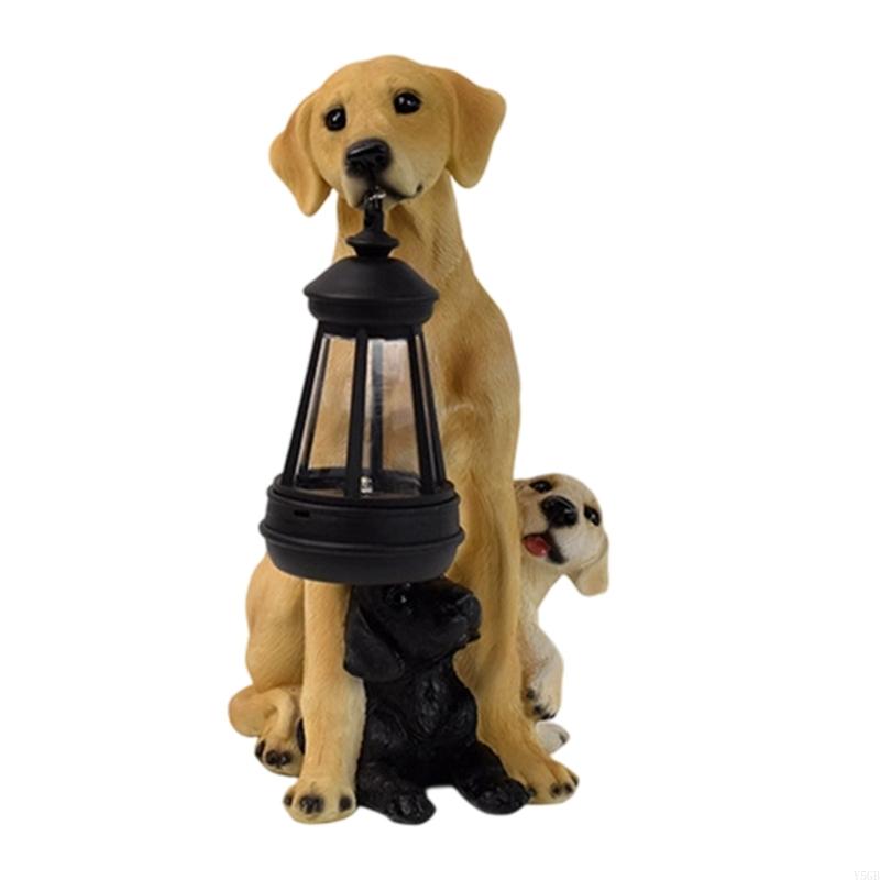 Patung Taman Anjing dengan Lam - Outdoor Lighting Accent ulasan dan harga