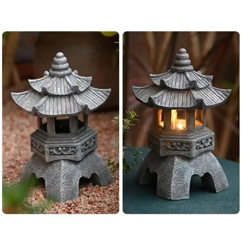 Lentera Pagoda Jepang Tenaga S - Outdoor Zen Lighting ulasan dan harga