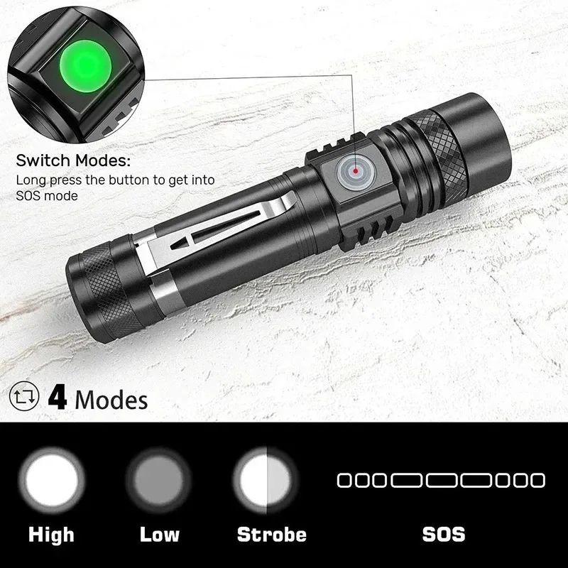 Senter LED T6 Isi Ulang, Sente - Outdoor Lighting B&Q ulasan dan harga