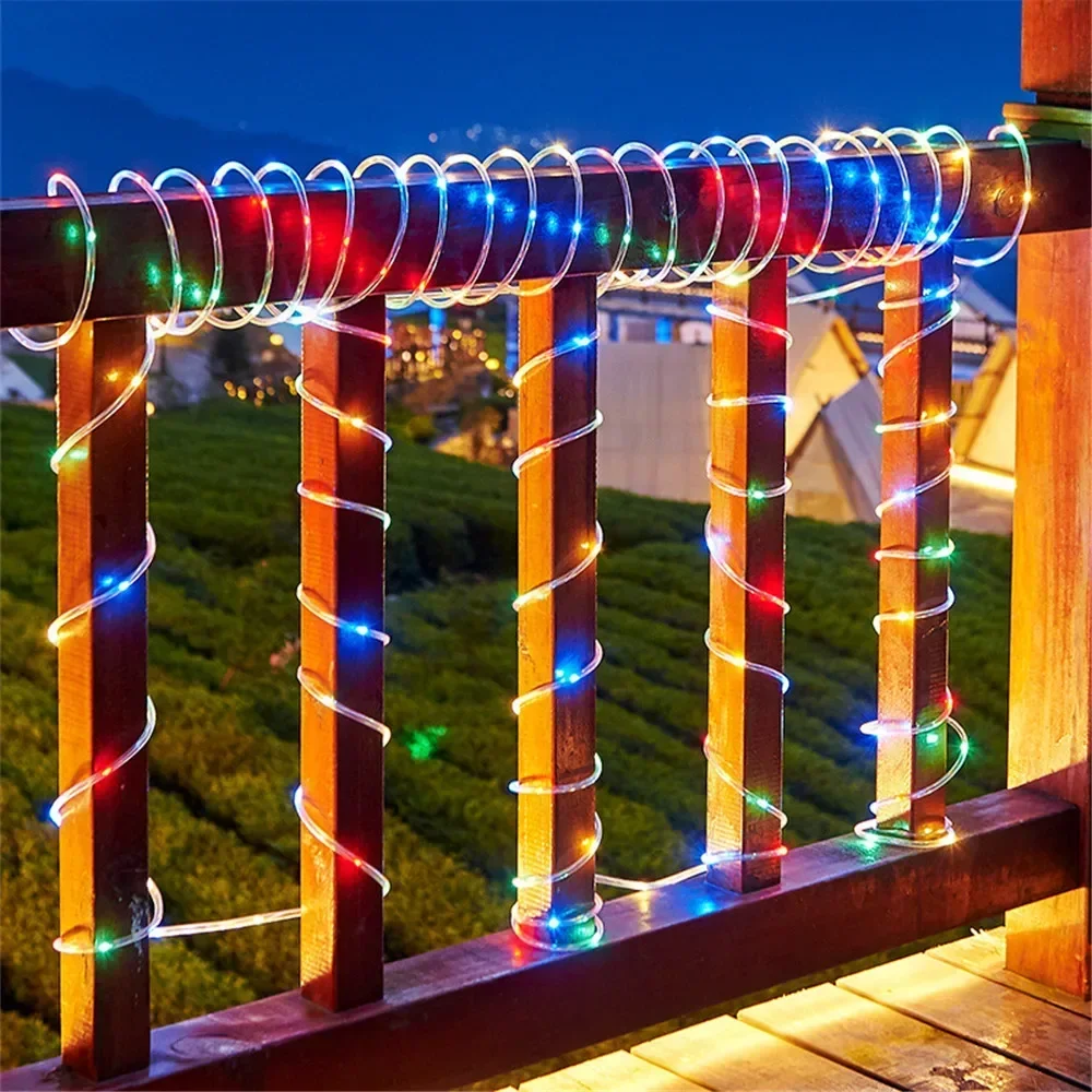 Lampu Tali Surya LED Biru PVC  - Solar Fairy String ulasan dan harga