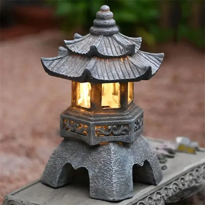 Lentera Pagoda Jepang Tenaga S - Outdoor Zen Lighting ulasan dan harga