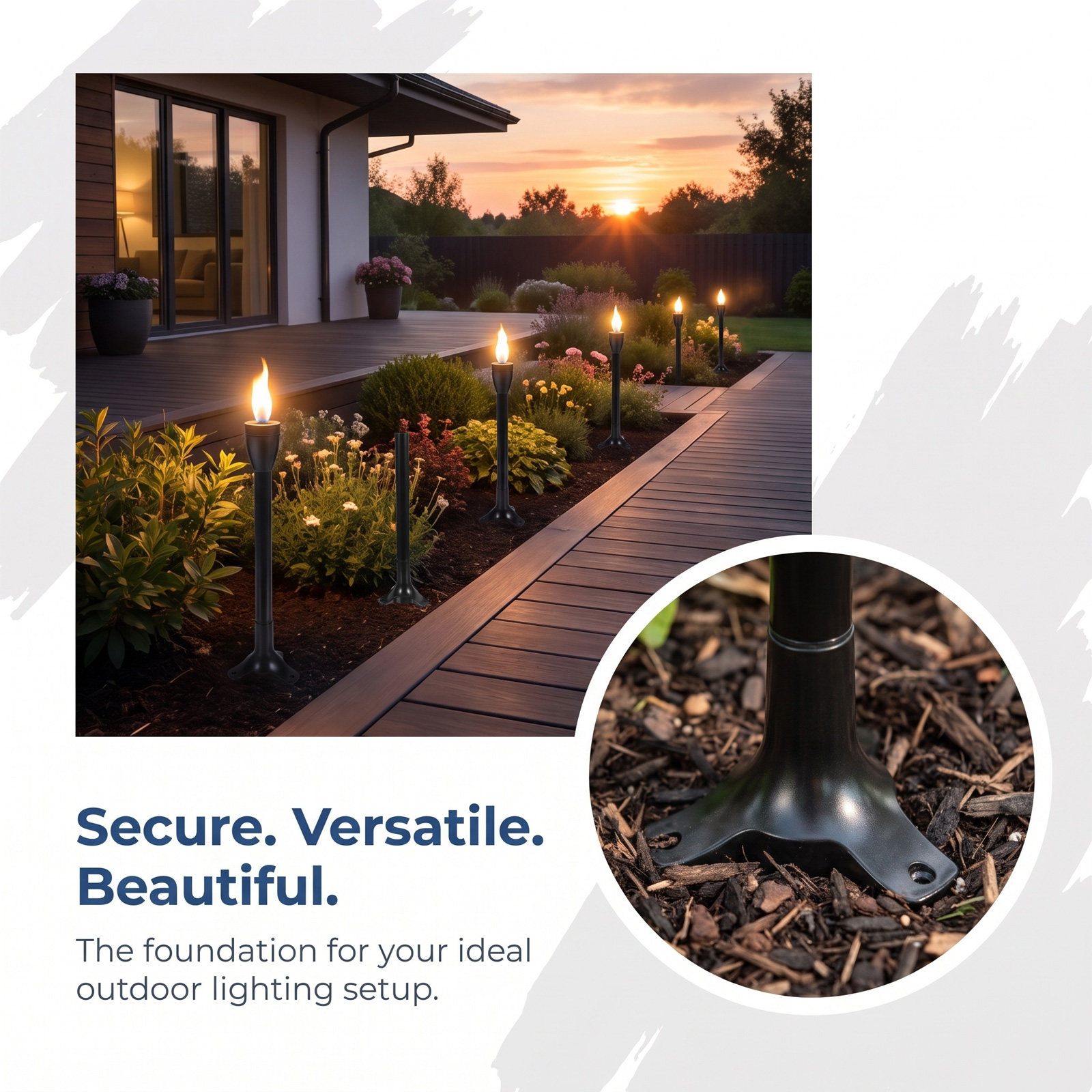 6 Set Tiang Pengganti Obor Tam - Outdoor Lighting For Patio ulasan dan harga
