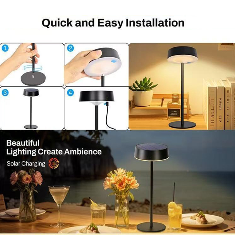 Lampu Meja Tenaga Surya Lampu  - Halo Outdoor Lighting ulasan dan harga